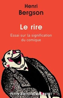 Rire essai sur - rire, la