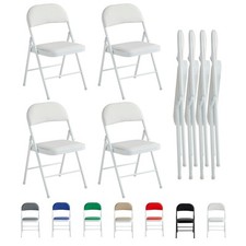 Kunstleder Klappstuhl im 1er, 2er, 4er und 6er Set, Metallrahmen & gepolstert