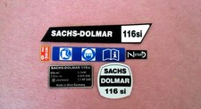 Aufklebersatz für Sachs-Dolmar 116si Motorsäge