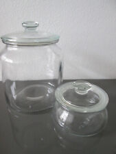 2x IKEA Vardagen Bonbon Gebäck Dose mit Deckel Glas Vorratsbehälter Behälter