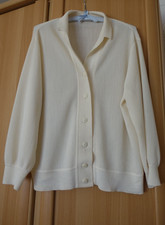Erica Rössler _Damen  Strickjacke  Cardigan Gr. 46 weiß-cremig Farbe
