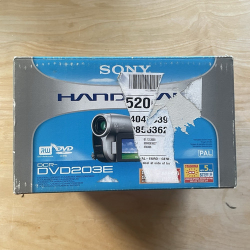 Sony handycam dcr dvd203e dvd - sony, dcr-dvd203e