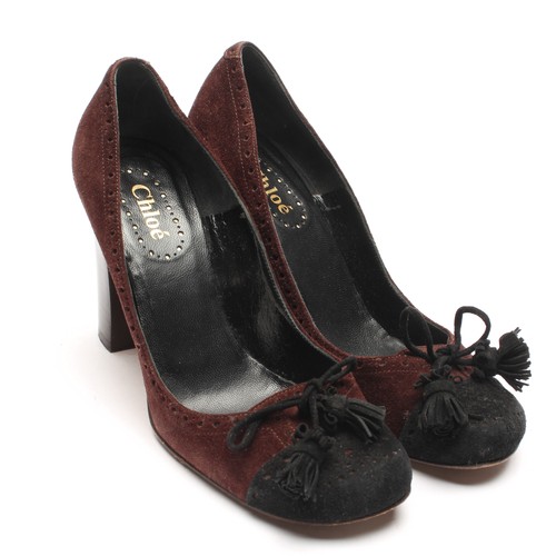 Pumps chloé braun schwarz - chloé,