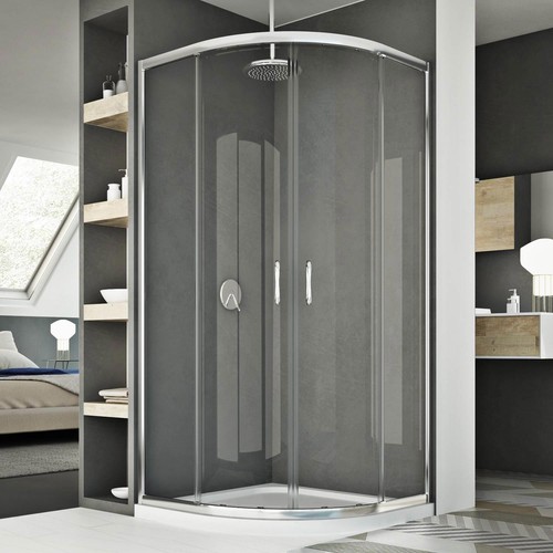 Rundduschkabine 90x70 - 90x70, cm