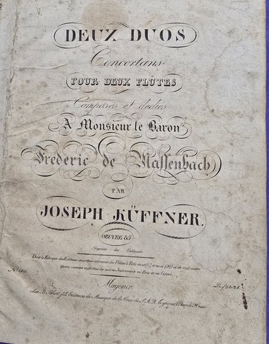 Antike noten jh flöten - 19., jh.