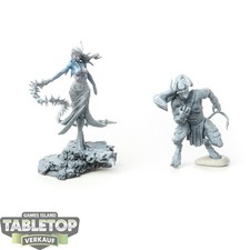 Malifaux - Lelu & Lilitu Neverborn - teilweise bemalt