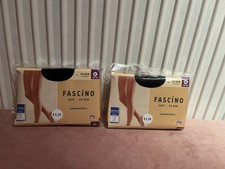 2 x Strumpfhosen DM Fascino Soft 20den XL 50/52 Schwarz- Höschenteil Mit Zwickel