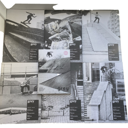 Grey london skateboard - grey,