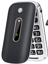 Senioren-Klapphandy ohne Vertrag mit großen Tasten + SOS-Knopf, Tokvia 201