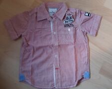 ***** Kurzarm-Hemd von JONAS NIELSEN Größe 92/98 weiß rot gestreift *****