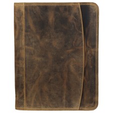 Greenburry Vintage A4 Aktenmappe Manager Dokumappe Collegemappe Leder 1721-25