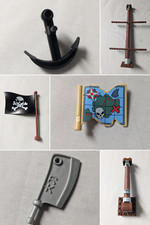 Lego Duplo Pirat Piratenschiff Ersatzteile 7881 7880 Segel Mast Anker Kanone