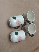 Villeroy Boch Wildrose 4 Kaffeebecher Sehr Gut Erhalten