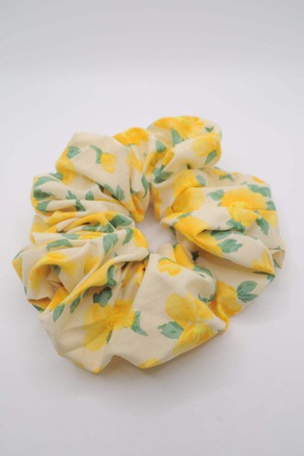 Scrunchie gelbe rose - scrunchie,