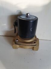 1x 12V/24V/220V Messing Elektrischer Magnetventil Ventil für Wasser Luft G1-1/4"