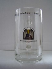 "Gose-Brauerei Bayr. Bahnhof Leipzig" Brauerei-Henkelglas mit Füllstrich 0,3