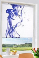 Rollo Muster bunt Druck Motiv Lichtschutz ohne Bohren Easyfix Seitenzug Klemmfix