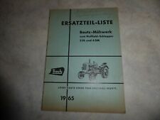 Ersatzteilliste Bautz Mähwerk