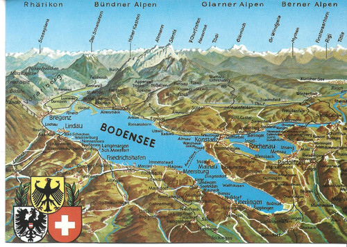 Alte ansichtskarte bodensee - alte,