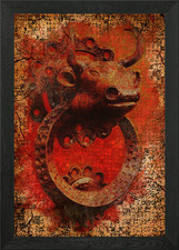 Kopf Stier Türklopfer