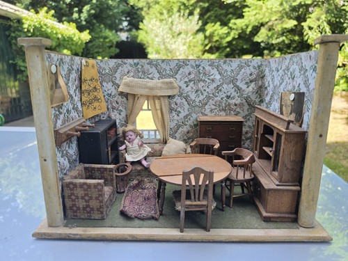 Antique doll house with - antique, doll’s
