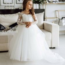 Kommunion Spitze Weiß