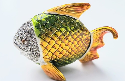 Schmuckdose pillendose fisch - schmuckdose,