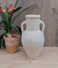 Rustikale helle Amphore ca. 40cm aus Terracotta Vase Mediterran Kanne Krug Vase