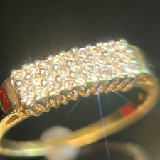 Brillantring mit 27 x Diamanten 585 14Kt Echt Goldschmuck Goldring Unisex ~ 995€