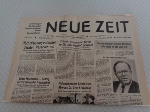 Alte ddr zeitung september - 3,