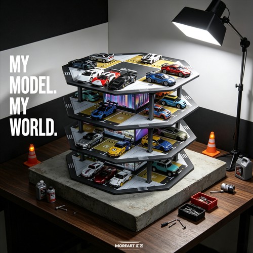 Diorama garage modell - de,