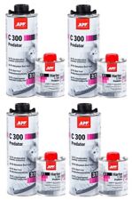 4x APP C300 Predator wie Raptor PU Strukturbeschichtung schwarz 0,8L inkl Härter