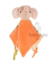 Sterntaler Schmusetuch Elefant Eddy Kuscheltuch orange gestreift mit Rassel