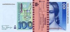 10 x 100 DM, Deutsche Mark, Geldscheine 1989, mit Banderole - Reproduktion