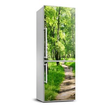 Kühlschrank Folie Klebefolie Aufkleber für Küche Landschaften Birkenwald