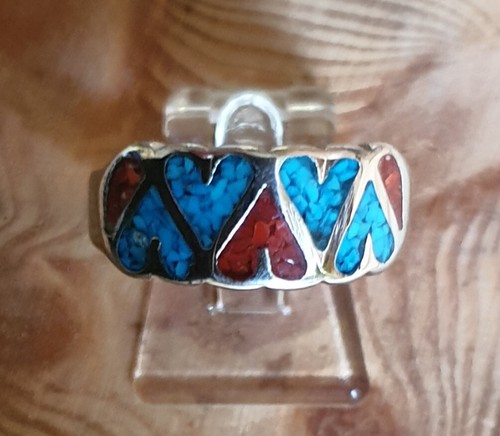 Navajo stiel edelstahl ring - stiel,
