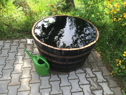 Holzfaß faß halbiert - faß,