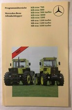 MB-trac, Mercedes-Benz, Programmübersicht, 1600, 1400, 1300, 1100 bis 700