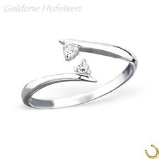  ZEHENRING Kristall 925 Sterling Silber Mädchen Damen Zehring Fuß-Ring 9684v