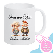 Oma und Opa  Tasse Personalisiert Spruch Geschenk für Oma Weihnachten Geschenk