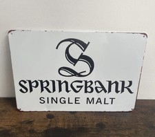 Blechschild SPRINGBANK WHISKY