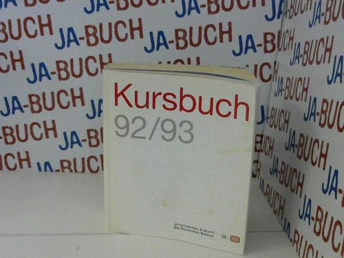 Kursbuch 1992 1993 deutsche - kursbuch,