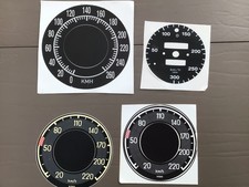 VDO, Autotacho, Nachrüst Tachoscheiben, Mercedes W 108,111,113, Corvette,Porsche