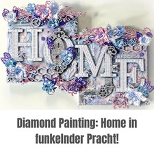 Diamond Painting Set Home 5D in funkelnder Pracht! ohne Bilderrahmen 40x30 cm
