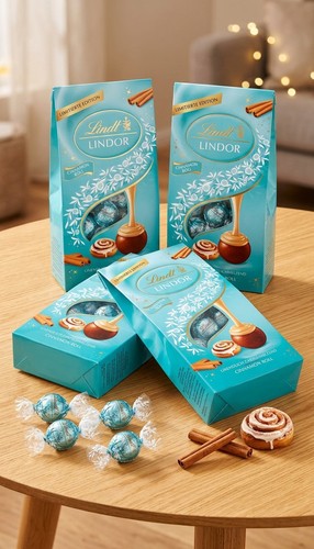 Lindt lindor cinnamon roll - cinnamon, 4x