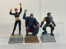 Superhelden Marvel X-Men 3 x Figur 2003: Jean Grey (Phoenix), Magneto, Wolverine