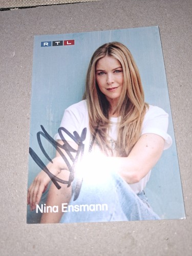 Autogrammkarte nina ensmanm - autogrammkarte,