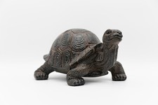 Design Dekofigur Schildkröte XXL 24x48cm aus Poly Wohnzimmer Tierfigur Garten
