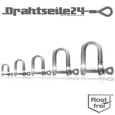 Schäkel gerade edelstahl - schäkel,