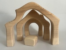 Ostheimer  Krippenstall mini 4-teilig in Holzbox NEU/OVP